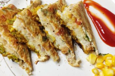 French toast Recipe from left over food | फ्रेंच टोस्ट रेसिपी |  Srish cafe