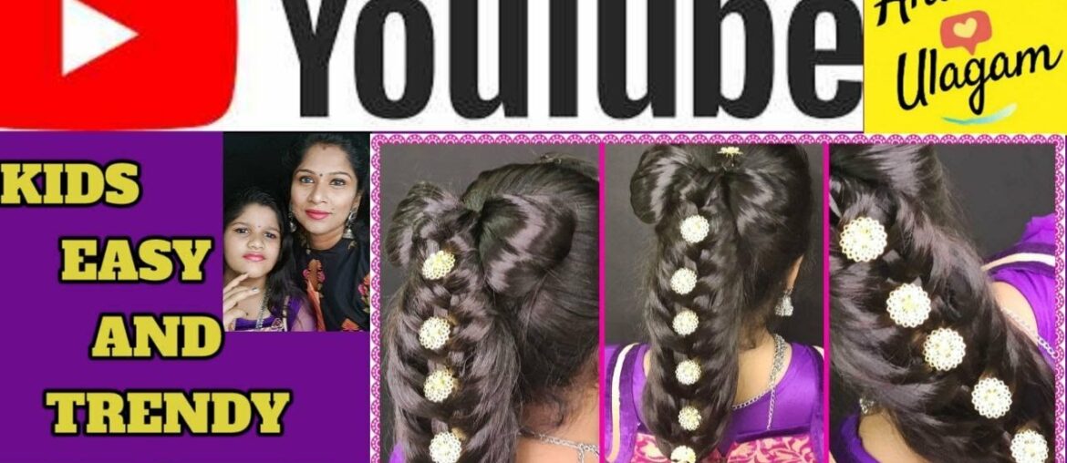 Girls Trendy Hairstyle | Easy, Quick & Beautiful Girls Hairstyle in Tamil தமிழ்