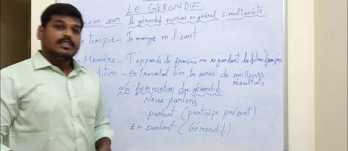 FRENCH GRAMMAR GERUND INTRODUCTION