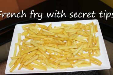 French fry with Secret Restaurant Tips