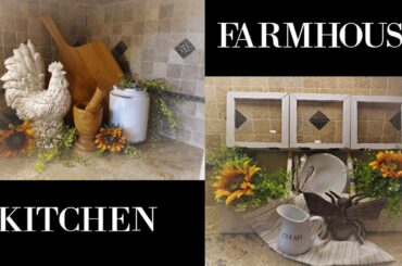 FRENCH FARMHOUSE KITCHEN SUMMER HOME TOUR - SUNFLOWER AND BEE THEME
