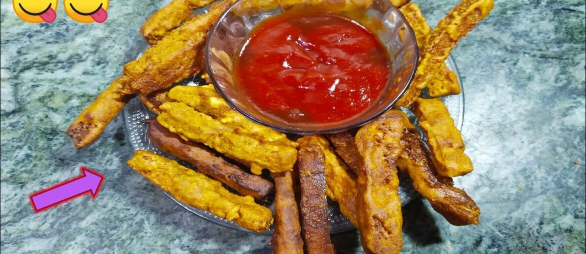 Crispy & crunchy bread finger fries recipe | Bread French fries recipe | Snacks recipe |  Homemade.