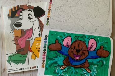 How I Color- French Disney Color by Number Books