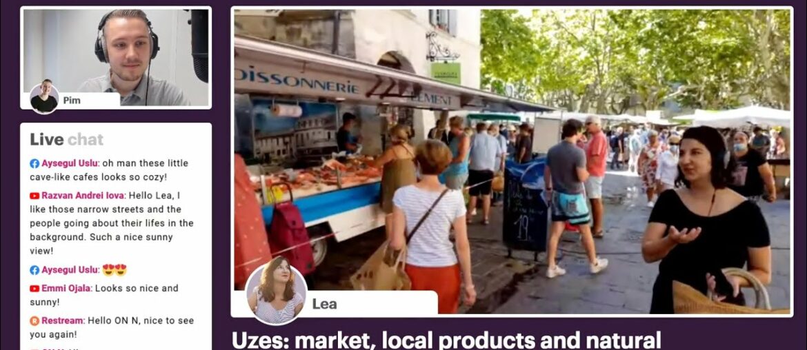 Uzes: market, local products and natural wine