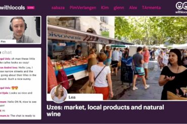Uzes: market, local products and natural wine