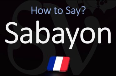 How to Pronounce Sabayon? (CORRECTLY)