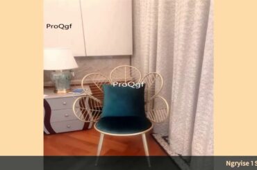 ☑Ngryise 1 Set peacock designer like Golden Iron chair