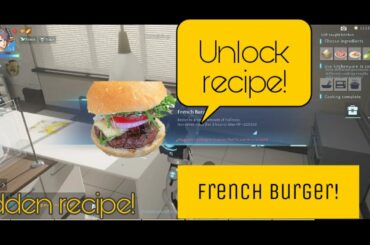 Unlock Hidden recipe! "French Burger!"🍔 on Dragon raja SEA