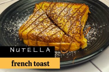 French Toast Recipe : Nutella Stuffed French Toast for Breakfast | Food Tales by Tanvi