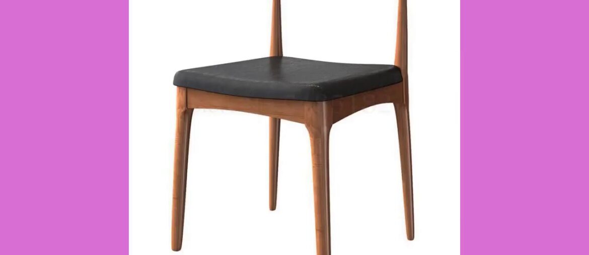 ✓Solid wood dining chair Nordic simple back home computer desk horn ch