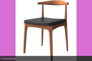 ✓Solid wood dining chair Nordic simple back home computer desk horn ch