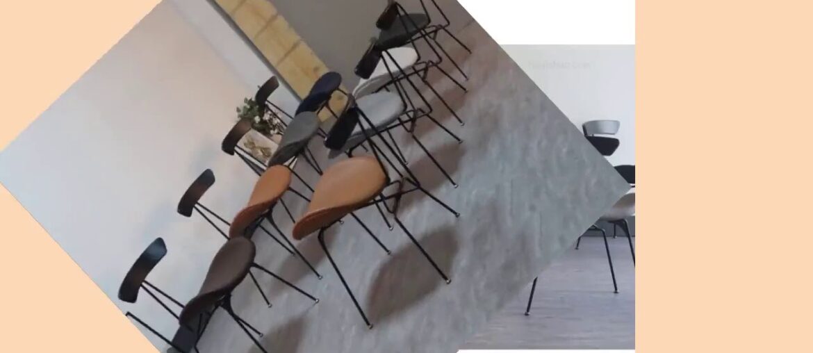 ☑Nordic light luxury dining chair design simple solid wood retro LOFT