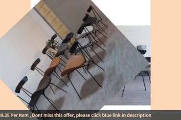 ☑Nordic light luxury dining chair design simple solid wood retro LOFT