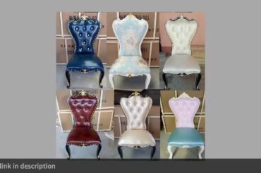 ✅White dining chair backrest soft bag chair modern simple family light