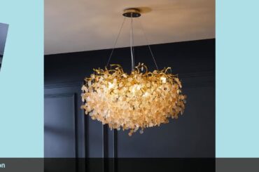 ✓French crystal chandelier romantic golden living room dining room deco