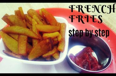 FRENCH FRIES RECIPE| HOME MADE CRISPY FRENCH FRIES| RESTAURANT STYLE FRENCH FRIES |STEP BY STEP