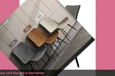 ✅Nordic solid wood dining chair simple light luxury modern creative bac