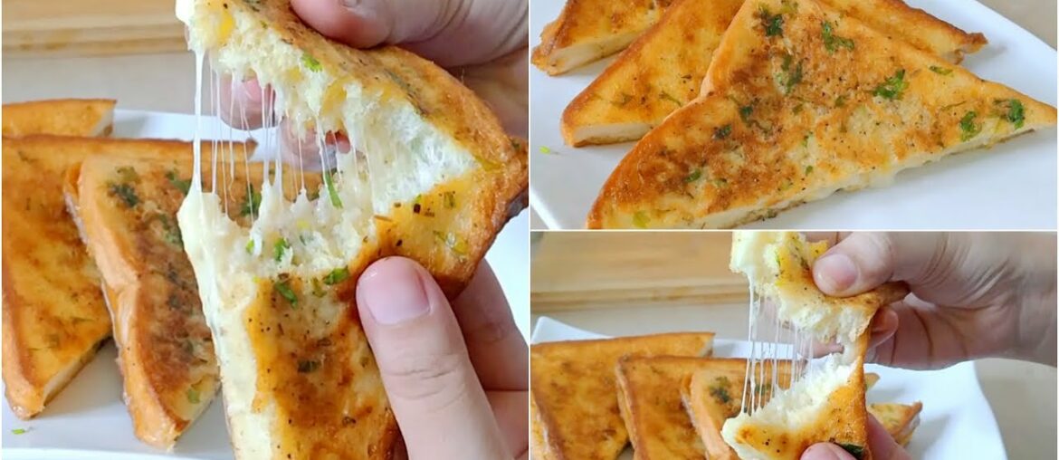 Garlic Cheese French Toast | Quick And Easy Breakfast Recipe Garlic Cheese French Toast | Quick And Easy Breakfast Recipe