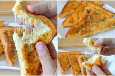 Garlic Cheese French Toast | Quick And Easy Breakfast Recipe