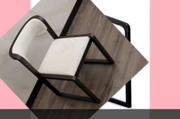 ☑Nordic dining chair solid wood household modern minimalist dining tab