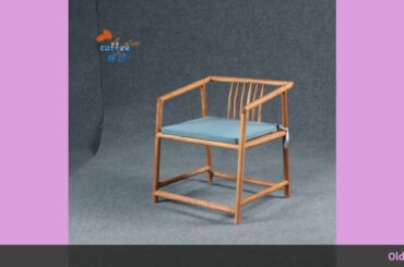 ☑Old Elm New Chinese Dining Chair Tea Chair Zen Furniture Circle Chair