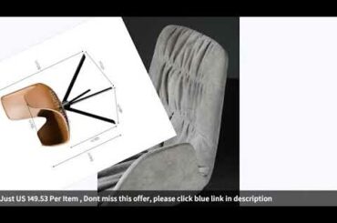 ☑Nordic Light Luxury Leather Chair Backrest Dining Chair Household Dini