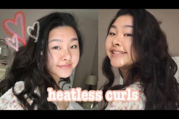 2 easy overnight curls! (heatless)