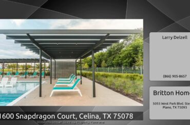 1600 Snapdragon Court, Celina, TX 75078