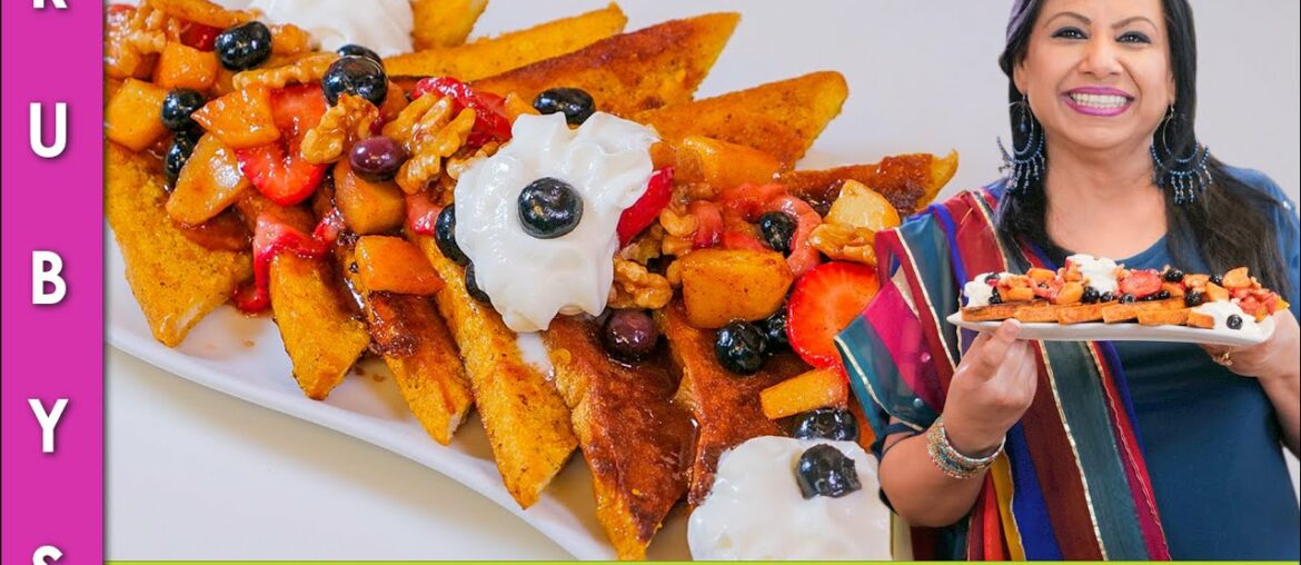 Malpua Style French Toast with Fruit Glaze Recipe in Urdu Hindi - RKK