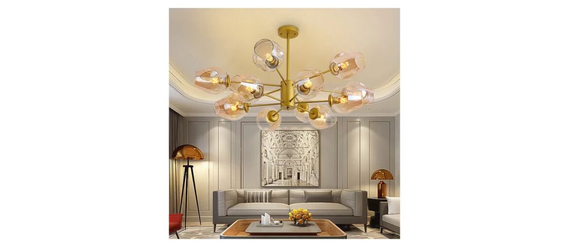 ⚡️ Cheap Modern Glass Chandelier Lighting Bedroom Dining Room Kitchen Hanging Lamp Restaurant  Livi