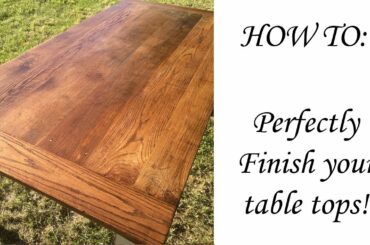 How to finish your dining table professionally!
