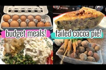 FRENCH ONION CHICKEN + COLLARED GREENS || A FAILED COCOA PIE!