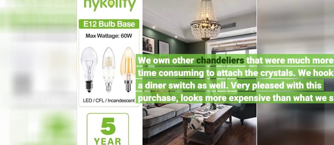 Review: Hykolity 6-Light Crystal Pendant Chandelier Lighting, 13.5 inch Modern French Empire Ce… Review: Hykolity 6-Light Crystal Pendant Chandelier Lighting, 13.5 inch Modern French Empire Ce...