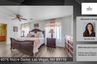 6076 Notre Dame, Las Vegas, NV 89110