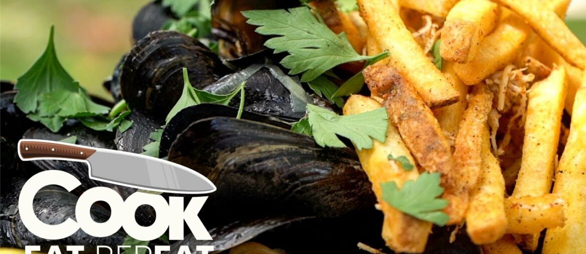Garlic. Butter. Wine. Fries. Mussels. It's Moules Frites! | Cook Eat Repeat | Blackstone Garlic. Butter. Wine. Fries. Mussels. It's Moules Frites! | Cook Eat Repeat | Blackstone