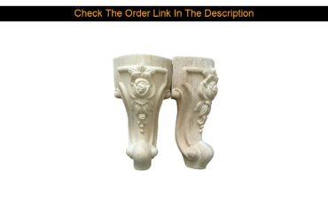 ORIGINAL 4pcs Wood Carving Rose Table Leg Furniture Dining Table Craft Frame Decoration for Cabinet