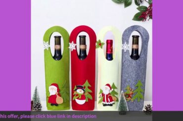 Noel 2021 Newest Christmas Wine Bottle Cover Santa Claus Xmas Christma