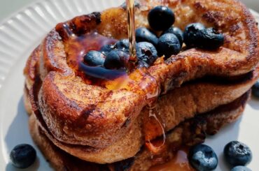 Eggless French Toast Recipe - Vegan French Toast Recipe without Custard Powder or Cornstarch