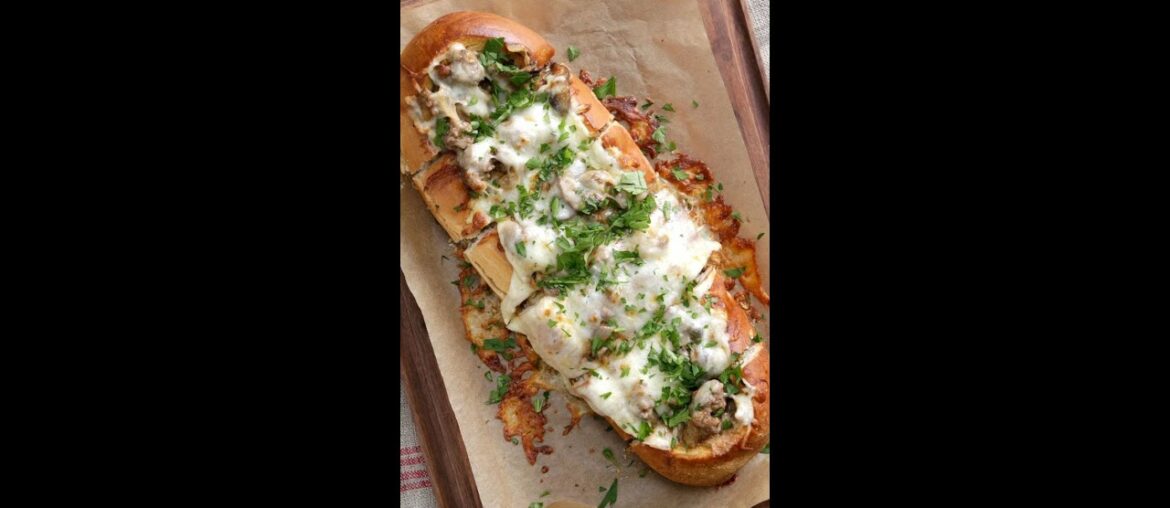 Beef Stroganoff French Bread Toast |Beef French Bread Toast Recipe Beef Stroganoff French Bread Toast |Beef French Bread Toast Recipe