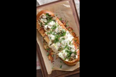 Beef Stroganoff French Bread Toast |Beef French Bread Toast Recipe