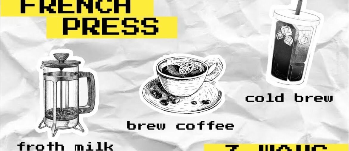 UTILIZE your FRENCH PRESS at home/ EASY COLD BREW RECIPE