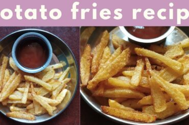 French fries recipe. How to make crispy, perfect potato fries at home. Easy, simple, quick, instant.