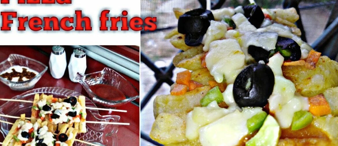 French Fries Pizza Recipe _ Pizza Without Oven_ French fries At Home!!