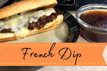 French Dip Dump And Go Crockpot Recipe | Easy Recipe! Cook With Me | What's For Dinner?