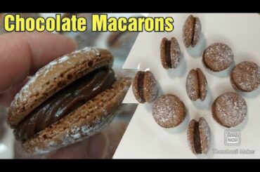 How to make Chocolate Macarons (French Chocolate Macarons Recipe)