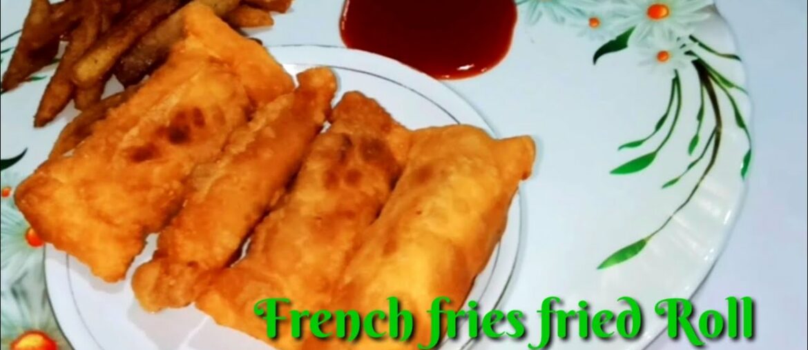 French Fries fried Roll | Home made french fry| Odia Snacks Recipe