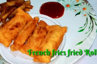 French Fries fried Roll | Home made french fry| Odia Snacks Recipe