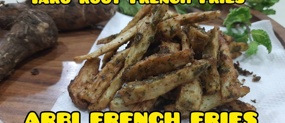 Arbi French Fries Recipe | Taro Root French Fries Arbi French Fries Recipe | Taro Root French Fries