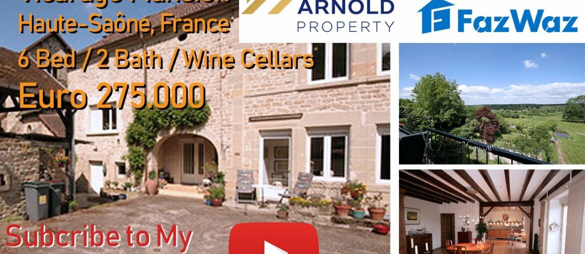 Vicarage Mansion for Sale in the Haute-Saône, France – Euro 275.000 Vicarage Mansion for Sale in the Haute-Saône, France - Euro 275.000