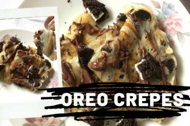 French crepes at home | Eggless Oreo crepes recipe | Cafe style french crêpes